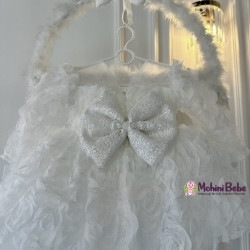 Rochie printesa Angel White Roses