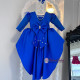 Rochie fete Ayva Blue Train Dress