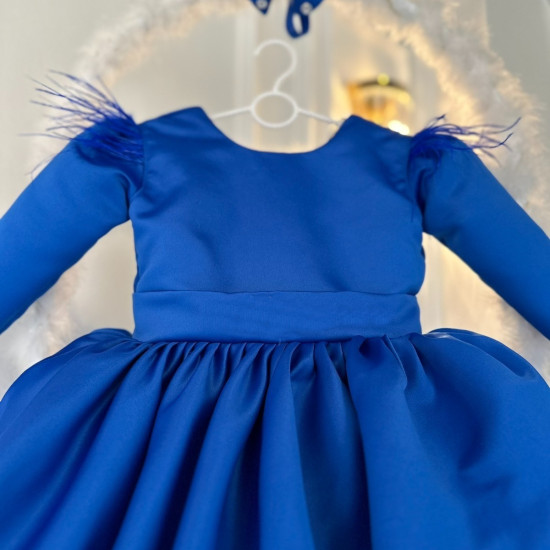 Rochie fete Ayva Blue Train Dress