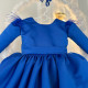 Rochie fete Ayva Blue Train Dress