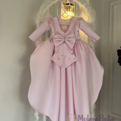 Rochie fete Ayva Pink Train Dress