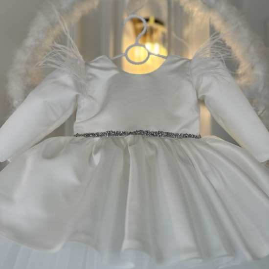 Rochie printesa Ayva White Train Dress