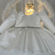 Rochie printesa Ayva White Train Dress