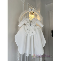 Rochie fete Ayva White Train Dress