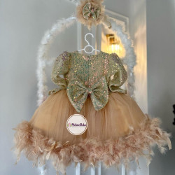 Rochie printesa Beige Maisy