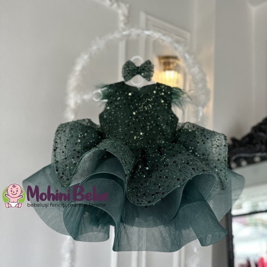 Rochie printesa Green Karina Baby