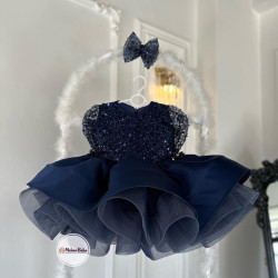 Rochie fete Mikaela Navy Blue