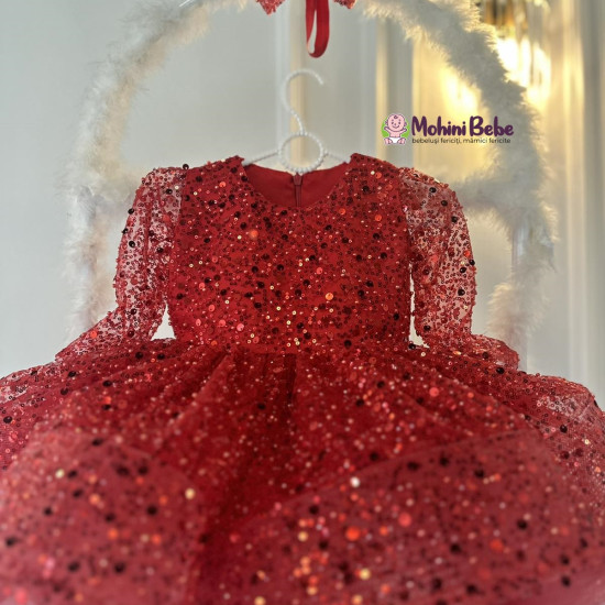 Rochie printesa New Red Esmeray