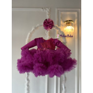 Rochie printesa Niara Fucsia