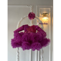 Rochie printesa Niara Fucsia