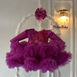 Rochie printesa Niara Fucsia