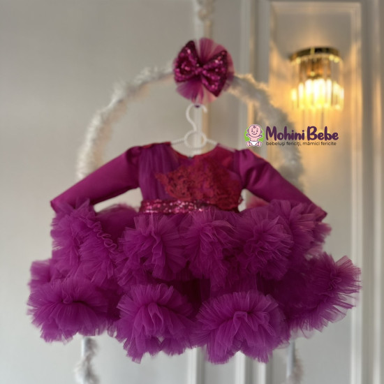 Rochie printesa Niara Fucsia
