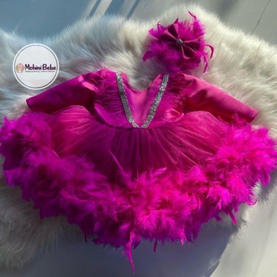 Rochie printesa Niomie Fucsia
