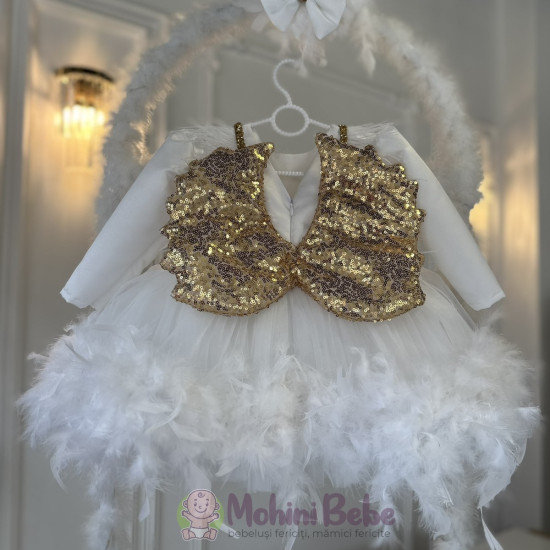 Rochie printesa Niomie Gold