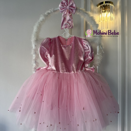 Rochie printesa Pearls Pink Annya