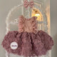 Rochie printesa Pink Lace Roses