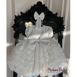 Rochie printesa White Roses