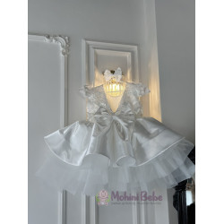 Rochie printesa White Flowers