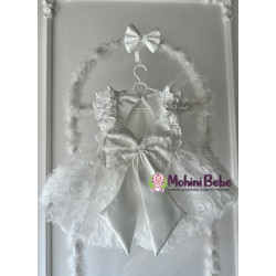 Rochie printesa White Lace Roses