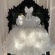 Rochie printesa White Roses
