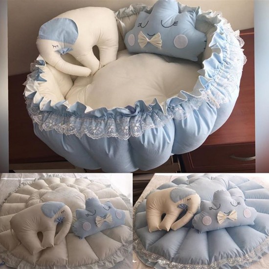 Set baby nest SPECIAL FOR BABY din bumbac organic