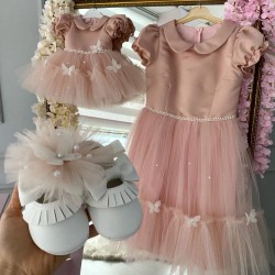 Set mama-fiica WHITE BUTTERFLY