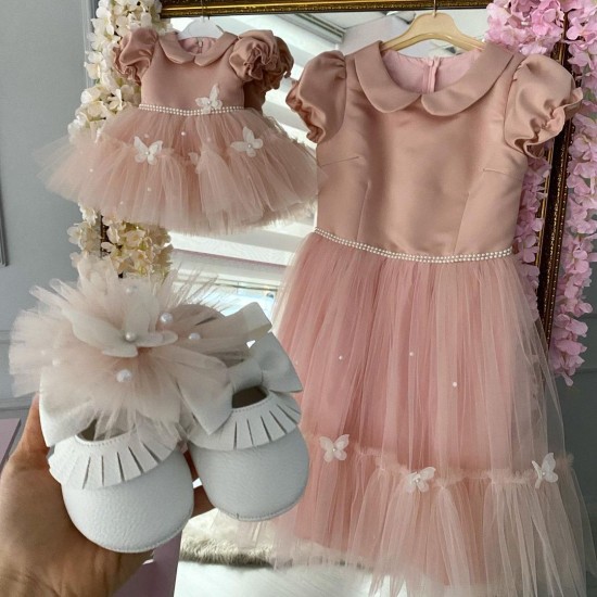 Set mama-fiica WHITE BUTTERFLY