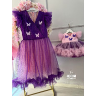 Set mama-fiica Purple Little Butterfly