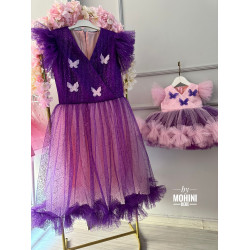 Set mama-fiica Purple Little Butterfly