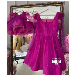 Set mama-fiica Fuchsia Cerise