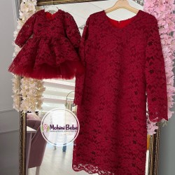 Set mama-fiica HARMONY BORDO