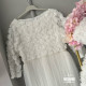 Set alb rochii mama-fiica White Flowers