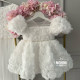 Set alb rochii mama-fiica White Flowers