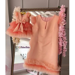 Set mama-fiica PEACH DRESS