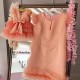 Set mama-fiica PEACH DRESS