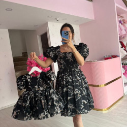 Set rochii mama-fiica Black Primavera