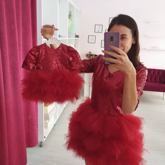 Set mama-fiica ALL RED 