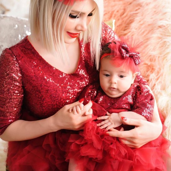 Set mama-fiica ALL RED 
