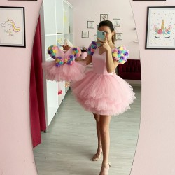 Set mama-fiica PINK FLOWERS