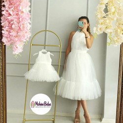 Set mama-fiica WHITE SNOW