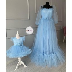 Set mama-fiica BLUE PRINCESS