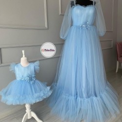Set mama-fiica BLUE PRINCESS