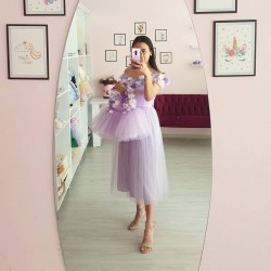 Set mama-fiica PURPLE FLOWERS