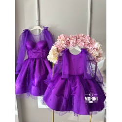 Set rochii mov mama fiica New Purple Pearls