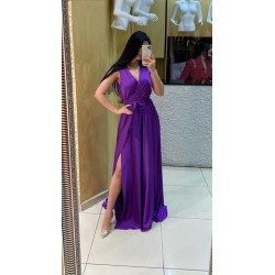 Rochie de seara Purple Satin