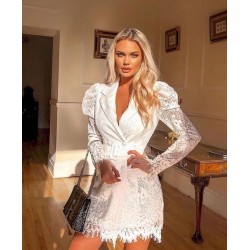 Rochie alba Tip Sacou 