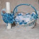 Trusou botez cu lumanare ART BLUE