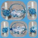 Trusou botez cu lumanare ART BLUE